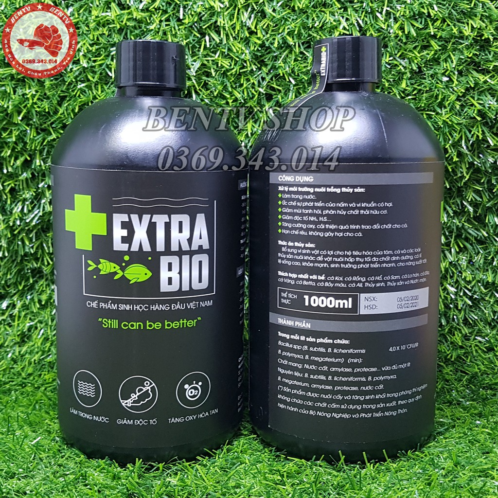 Chế Phẩm Sinh Học Extrabio 1000ml - Làm Trong Nước Hồ Cá