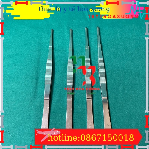 Nỉa Thẳng Y Tế Không Mấu 25 cm -Nhíp yY Tế Dùng Trong Phẩu Thuật Và Hộp Sơ Cứu Y Tế
