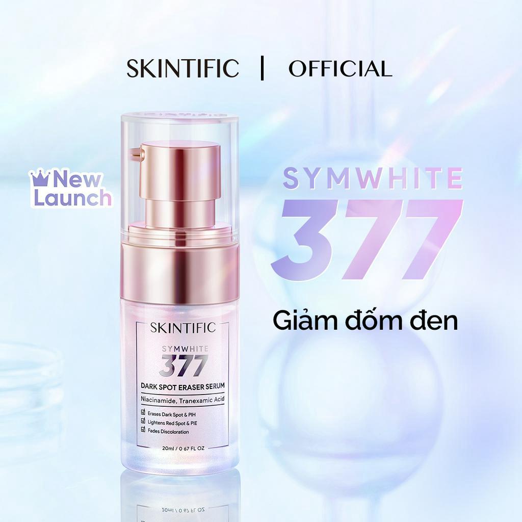 Combo giảm đốm đen, sáng da SKINTIFIC gồm Serum giảm đốm đen 20ml + Gel dưỡng sáng da MSH Niacinamide 30g