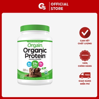 Bột Protein, thực vật hữu cơ Orgain Organic Protein nhập khẩu Mỹ - Gymstore hỗ trợ ăn kiêng, ăn chay, giảm cân