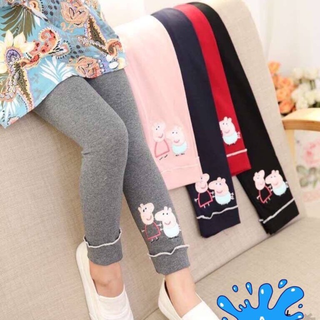 Quần legging Peppa Pig size nhí