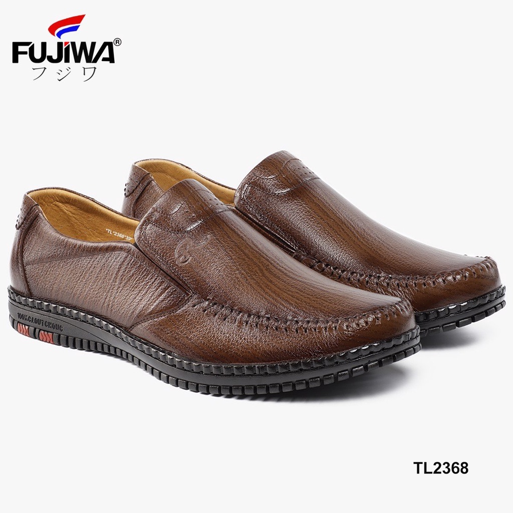 Giày Lười Nam Da Bò FUJIWA - TL2368. Da Thật, Đế Cao Su. Được Đóng Thủ Công (Handmade). Có Size:  38, 39, 40, 41, 42, 43