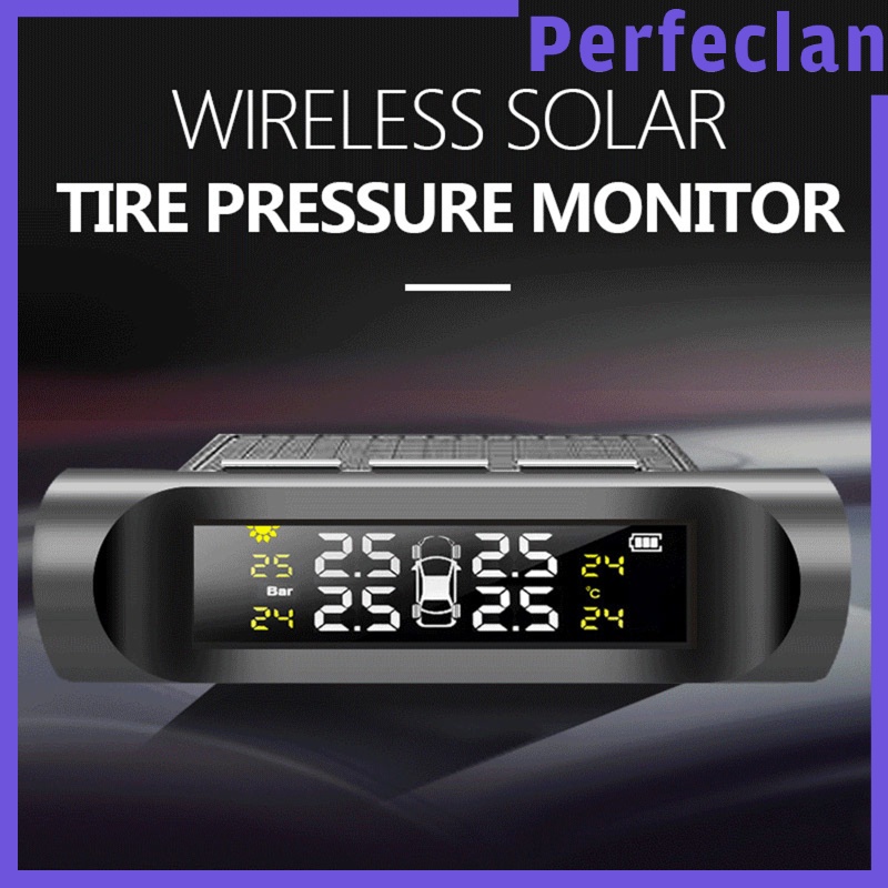 Thiết bị giám sát áp suất lốp xe không dây TPMS với 4 cảm biến ngoài tiện lợi