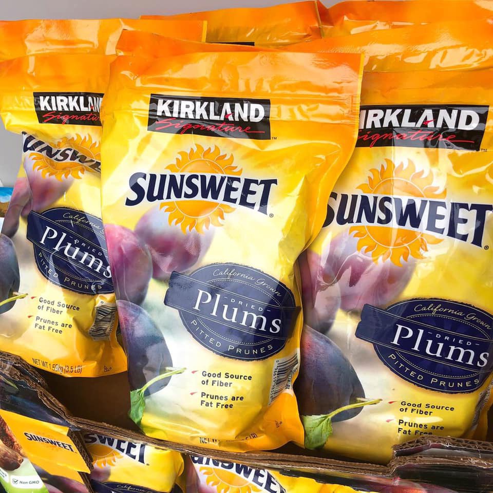 Quả Mận Sấy Khô Sun Sweet Plums Kirkland 1.59kg