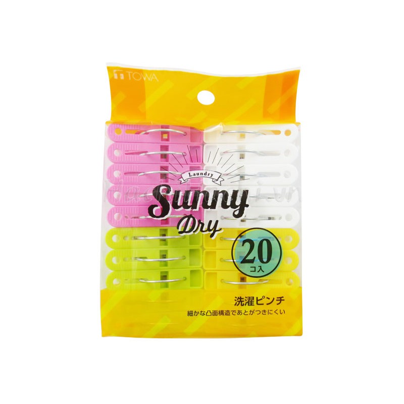 Kẹp Chữ A Lớn 20 Cái (4 Màu) Sunny Dry Nội địa Nhật Bản