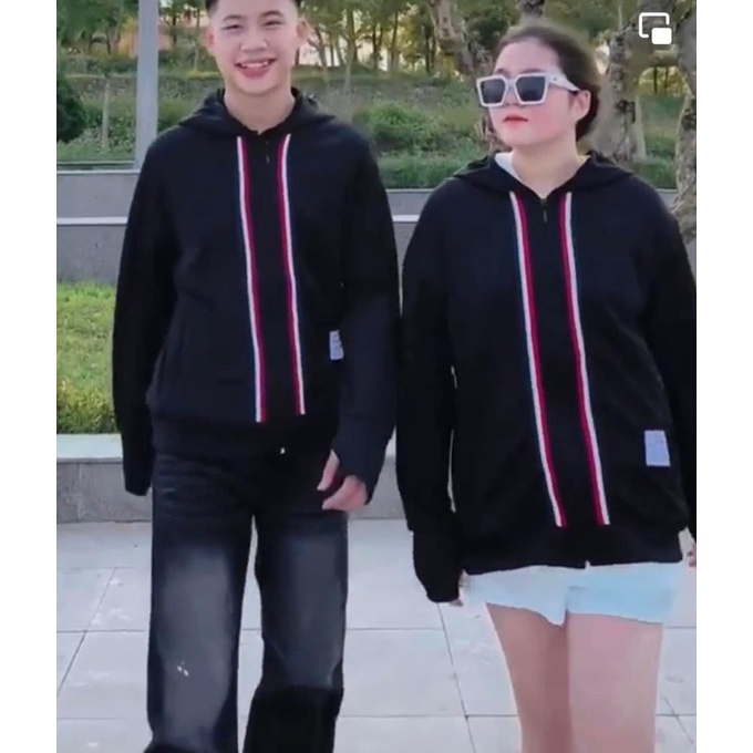 Áo Chống Nắng Thom Nam Nữ Họa Tiết Một Sọc -2 Sọc, Áo Khoác  Chất Liệu Cotton 4 Chiều Thấm Hút Mồ Hôi( Video Ảnh Thật)