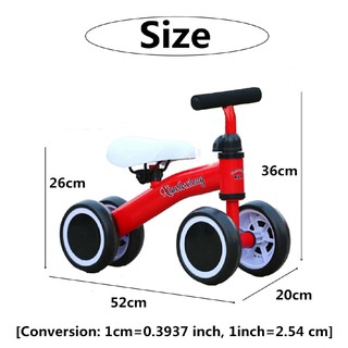 Mô hình xe đạp cân bằng 4 bánh cho bé tập chạy bộ
