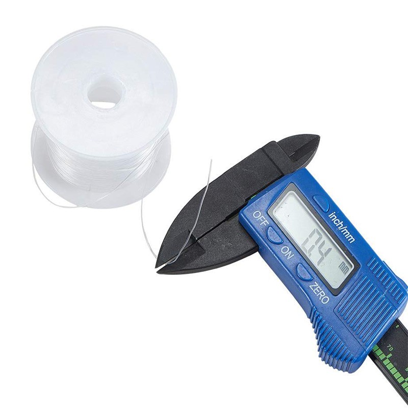 Cuộn Dây Nylon Trong Suốt 40m 0.2-0.4mm Làm Nữ Trang