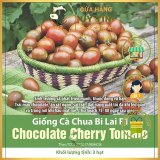 Hạt giống Cà Chua Bi Chocolate 3 hạt