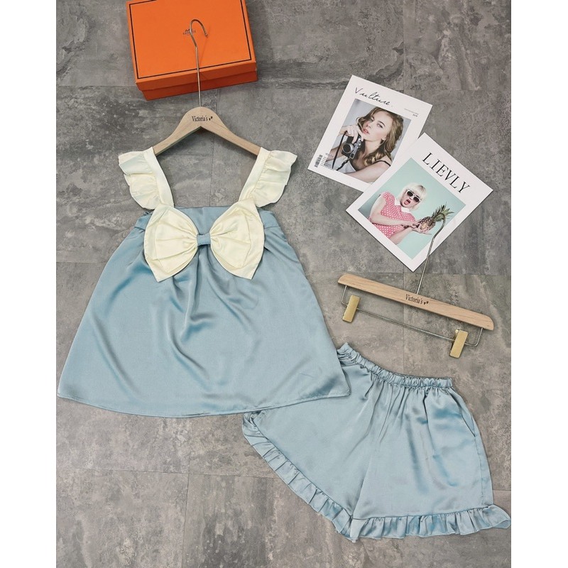 [Siêu Hot] Đồ Ngủ Cao Cấp 🍀 Bộ Hai Dây Cánh Tiên Lụa Tằm Thái Chất Liệu Mát Lịm MS03 | BigBuy360 - bigbuy360.vn