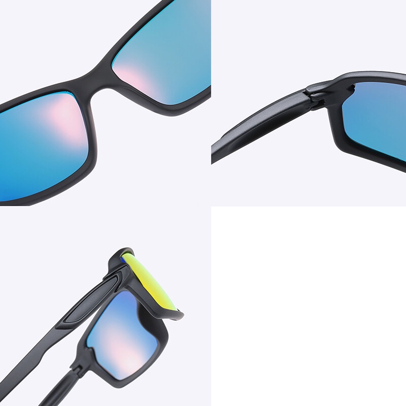 Kính Chống Nắng Phân Cực Mặt Vuông Chất Lượng Cao Phong Cách Vintage Cho Nam Và Nữ