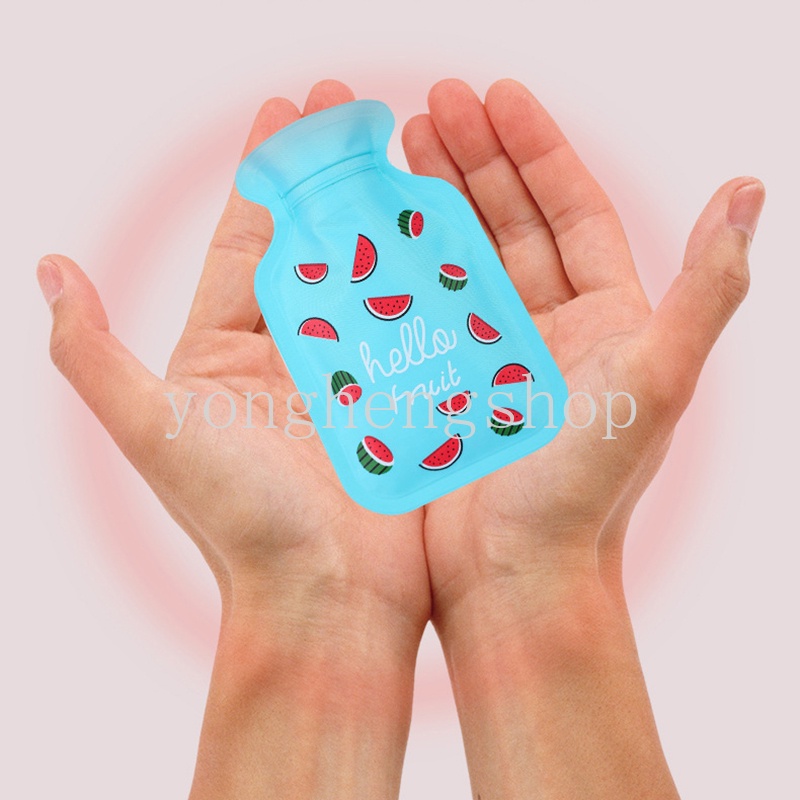Túi Đựng Nước Nóng Giữ Ấm Tay Mùa Đông Mini Bằng PVC Chống Rò Rỉ Họa Tiết Hoạt Hình Dễ Thương Có Thể Tái Sử Dụng
