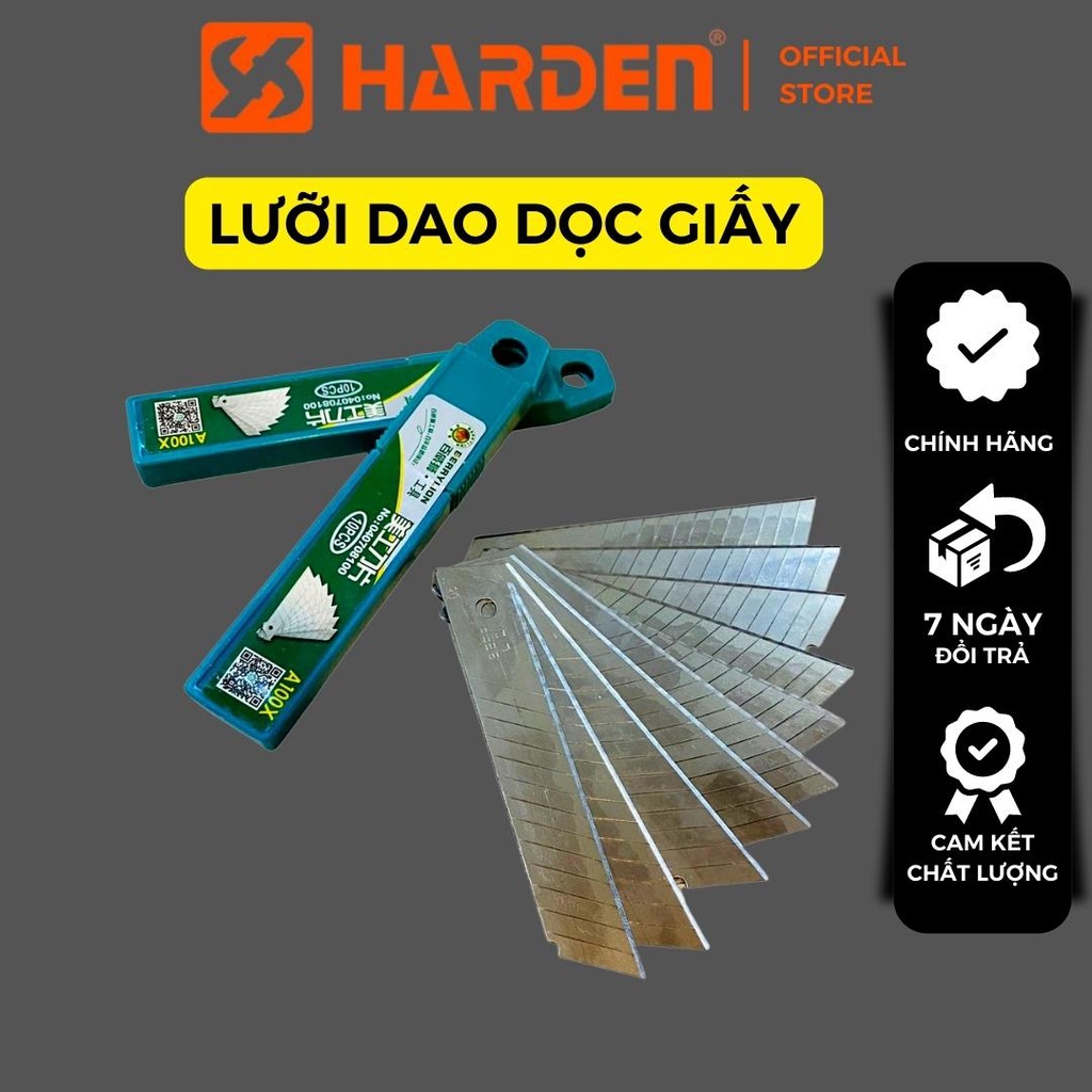 Hộp 10 lưỡi dao rọc giấy lớn