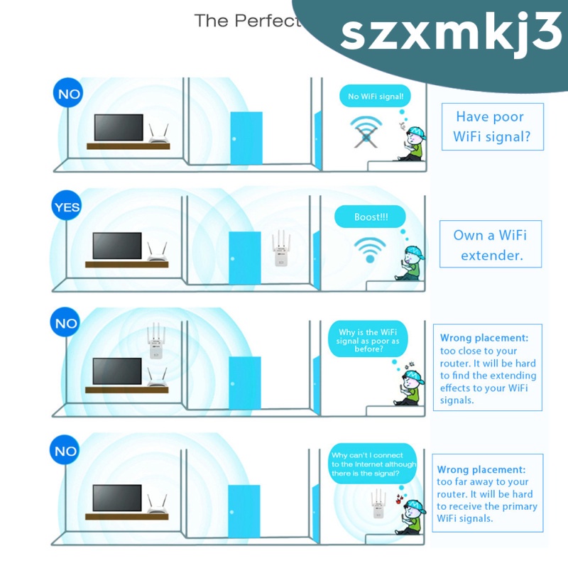 Bộ Khuếch Đại Tín Hiệu Wifi Không Dây 300mbps Phích Cắm Us | BigBuy360 - bigbuy360.vn