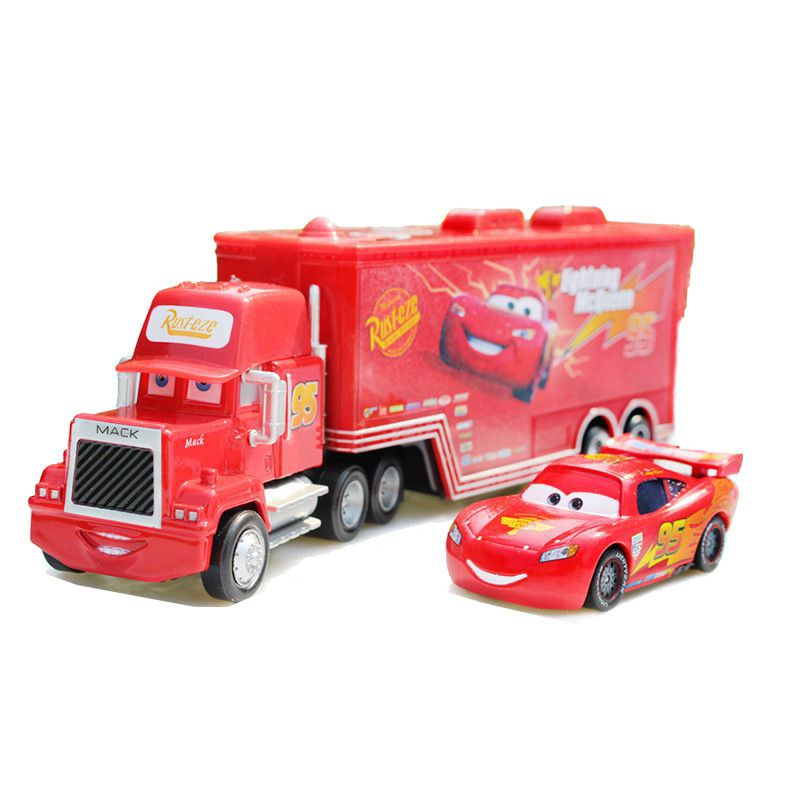 Mô hình xe hơi Mcqueen Roadblock Cool Sister 95 hoạt hình Disney tỷ lệ 1:55