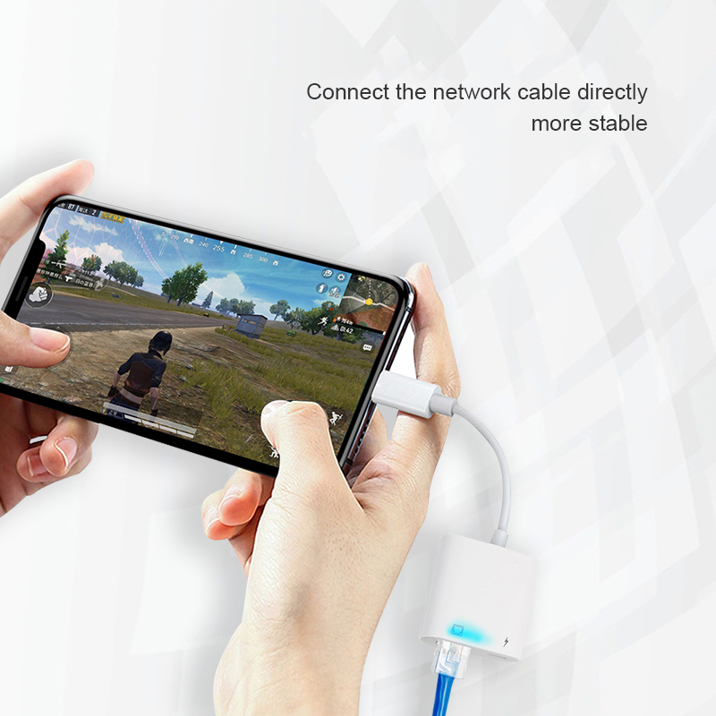 Cáp Chuyển Đổi Cổng Lightning Sang Cổng Mạng Lan Rj45 Cho Iphone 12 Apple 11pro Max Ipad Air4 | BigBuy360 - bigbuy360.vn