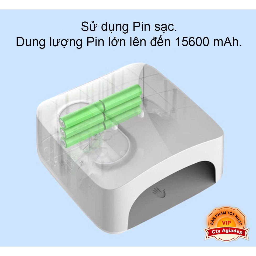 Máy hơ gel sơn móng tay Loại Sạc pin được - Hàng Cao cấp xịn đẹp AM602 - Máy hơ làm khô nail