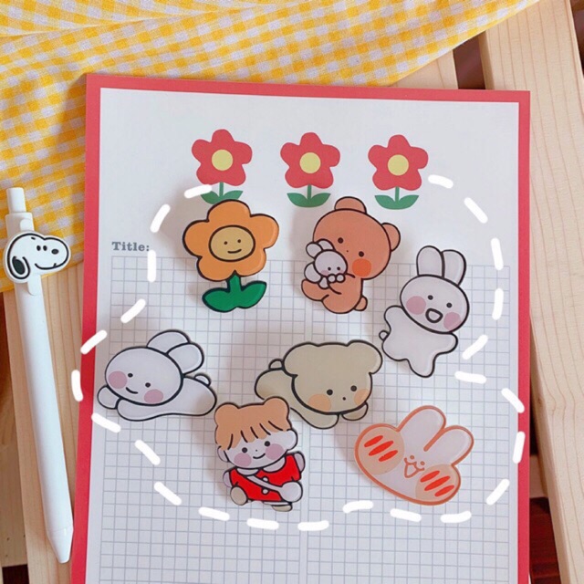 [CÓ MÀNG BẢO VỆ]-STICK CÀI ÁO,TÚI TOTE,BALO HOẠT HÌNH CUTE