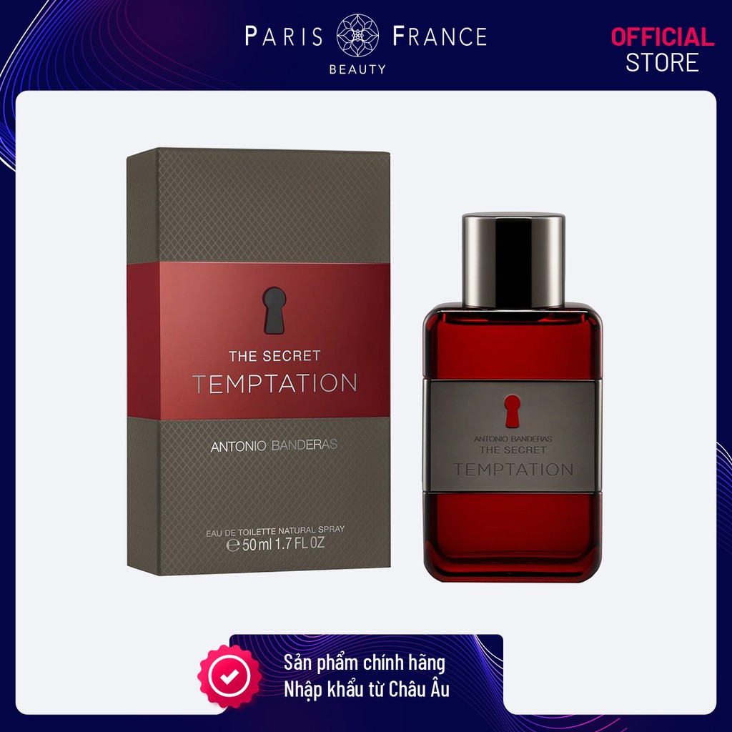 Paris France Beauty - Nước Hoa Nam Antonio Banderas The Secret Temptation EDT 50ml | BigBuy360 - bigbuy360.vn
