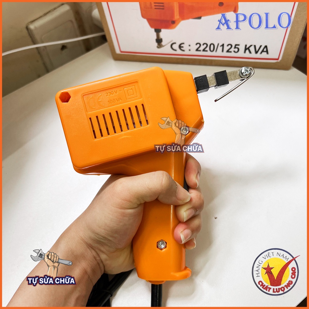 Mỏ hàn xung APOLO Việt Tiệp cao cấp nhiệt độ lên đến 450 độ C, chuyên hàn linh kiện điện tử có chân lớn, hàng chính hãng