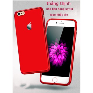 Ốp iPhone cao cấp - Đen-Đỏ