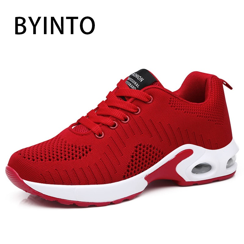 Giày Thể Thao Chạy Bộ Size 35-42 Thiết Kế Đục Lỗ Màu Đen/Xám/Tím/Hồng/Đỏ Thời Trang Cho Nữ