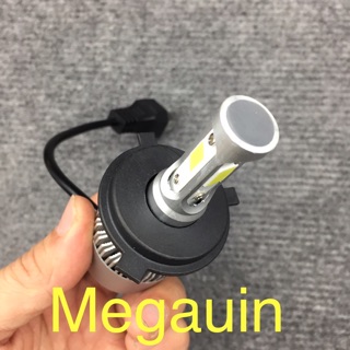Đèn pha led c6 3 tim x7 lắp xe máy chân h4