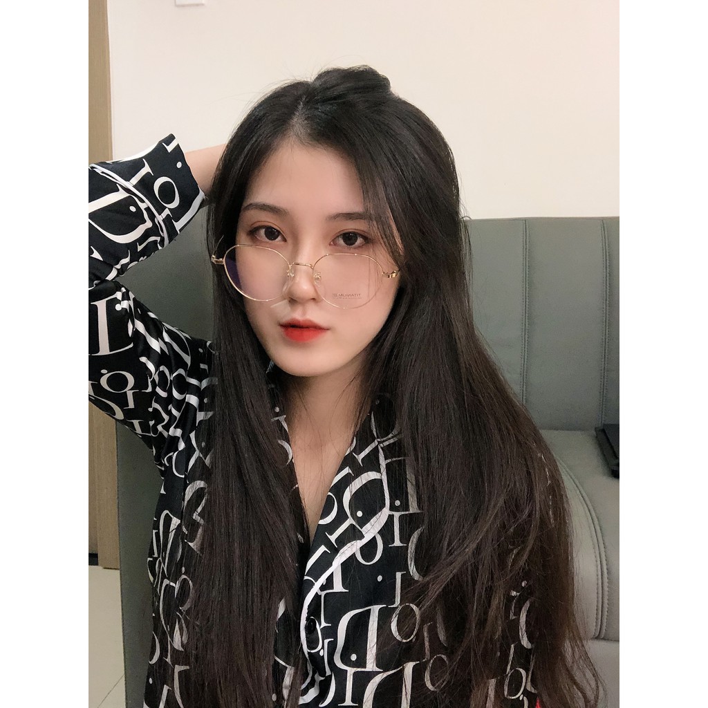 Gọng kính titanium 5201315 thời trang cao cấp nam nữ siêu nhẹ siêu bền OURESS