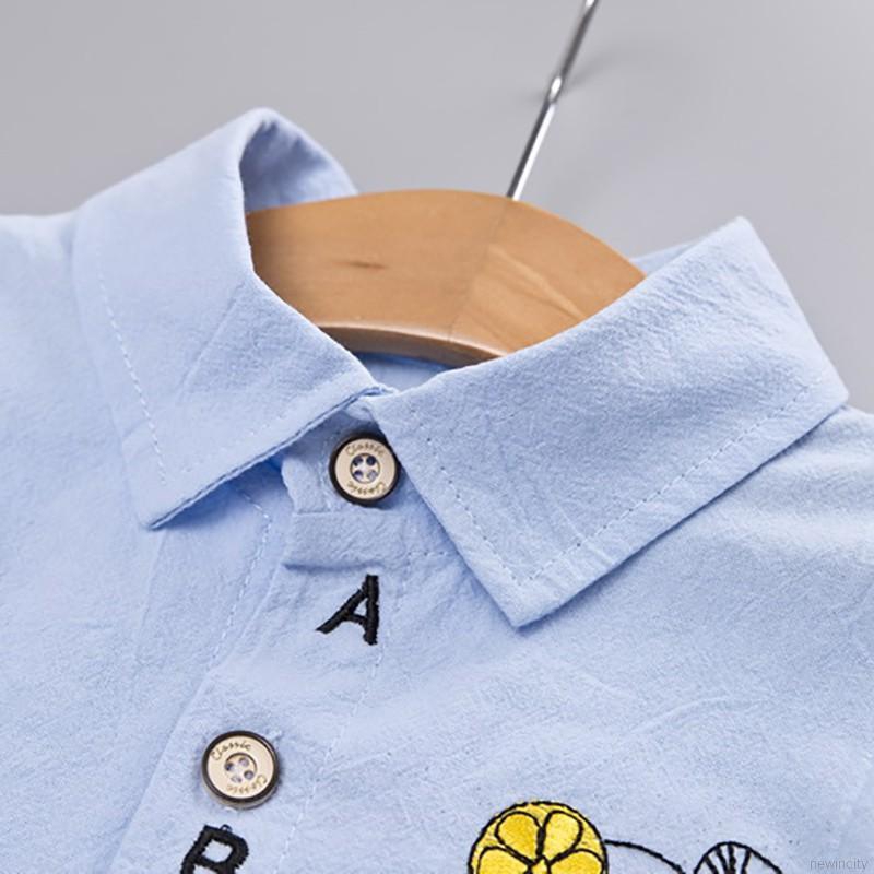 Set quần áo in hình quả chanh phong cách Hàn Quốc dành cho bé trai