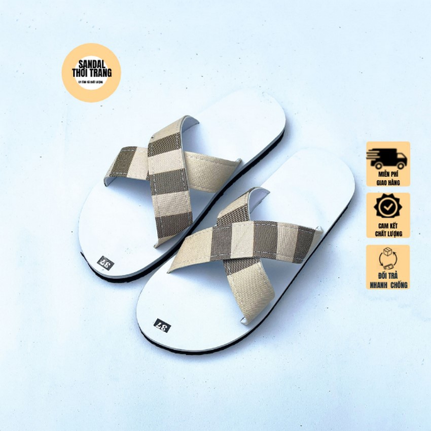 Dép sandal quai chéo nữ nam,sandalthoitrang Dép xăng đan quai chéo nữ giá rẻ