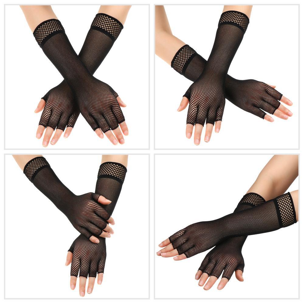 BSUNS Găng Tay Lưới Hở Ngón Thời Trang