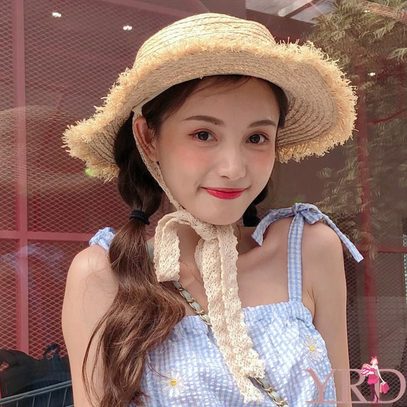 Nón cối phối ren hoa cho nữ