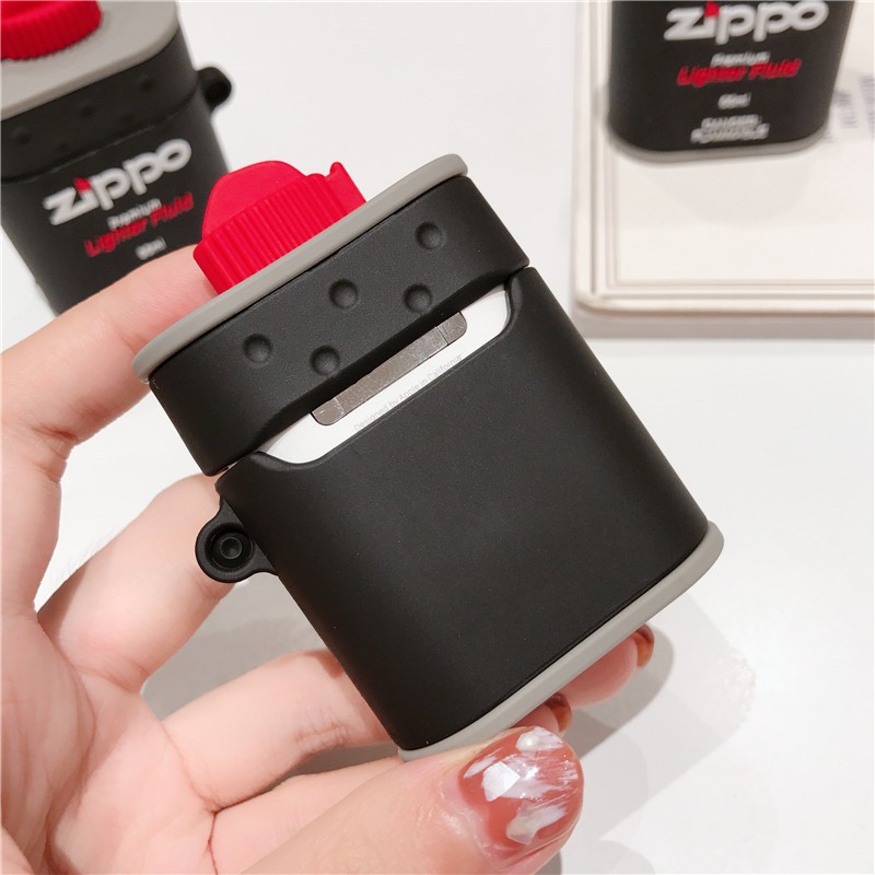 Bao Case Cho Airpods 1/ Airpods 2 Hình Bình Gas Zippo.