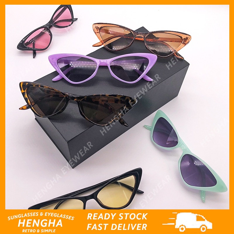 Kính mát mắt mèo phong cách retro Hàn Quốc cho nữ