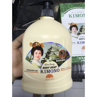 Sữa tắm trắng da kimono cap cấp 1200ml