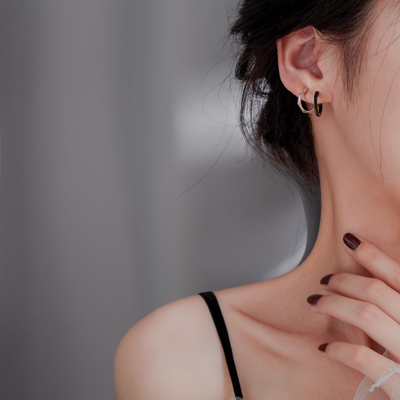 Khuyên tai nữ mạ bạc 925 thời trang cá tính