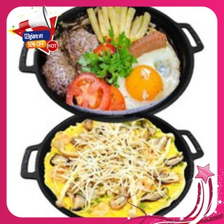 Chảo gang bánh xèo, bò né Vạn Lợi 19cm