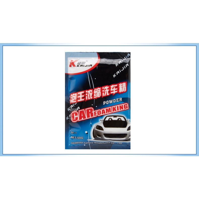 Bột Rửa Xe Đậm Đặc Dạng Gói 50g /6
