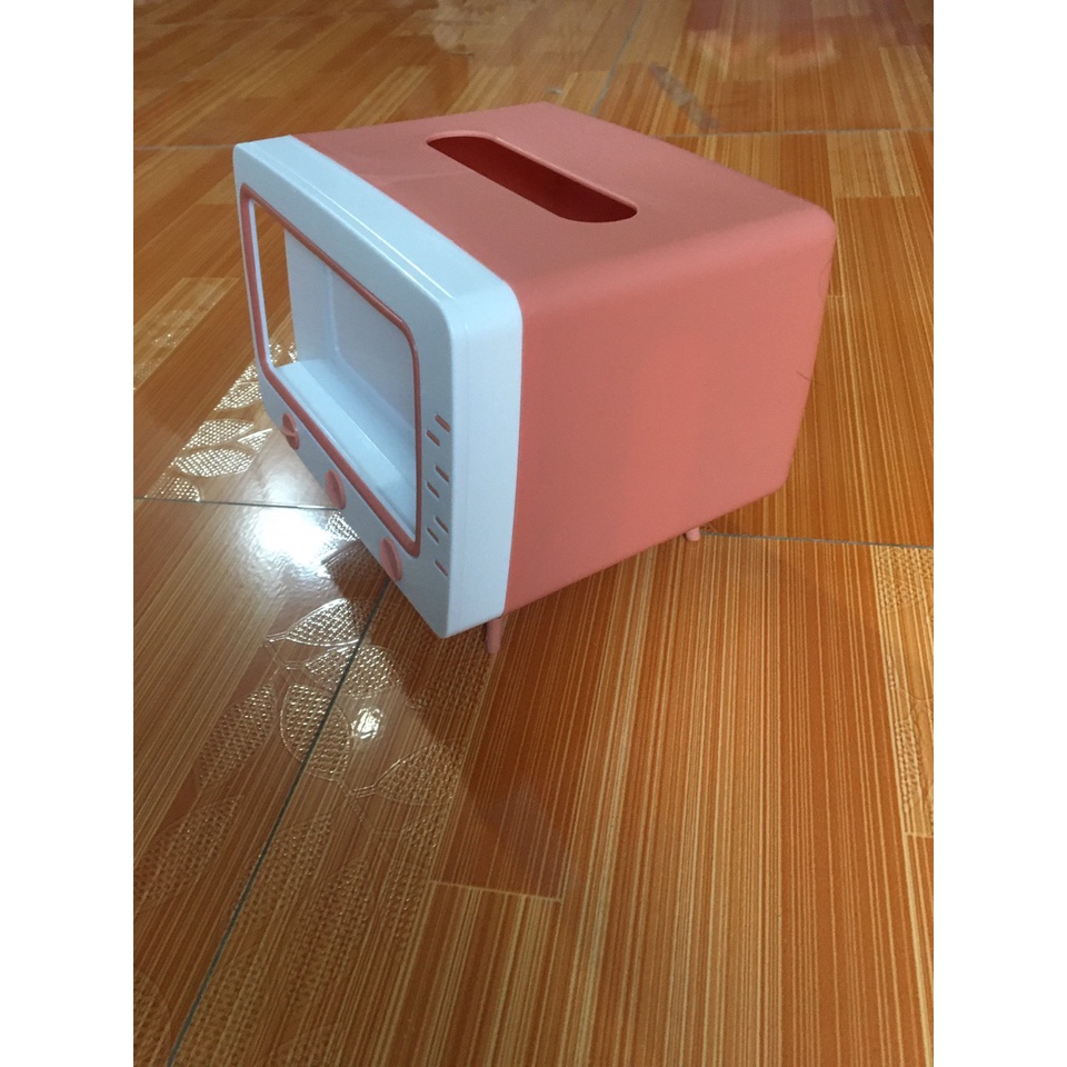 Hộp đựng giấy ăn để bàn mô hình tivi TV tissue Box