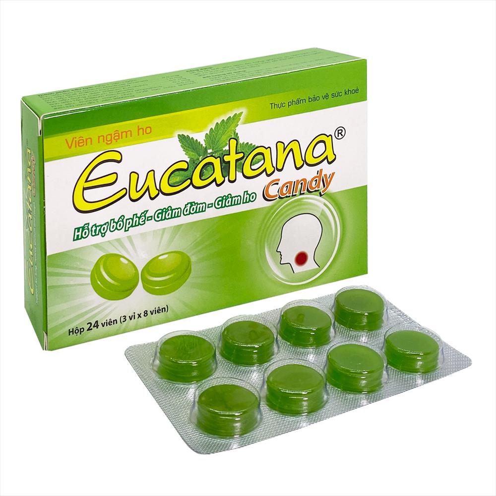 Viên ngậm ho thảo dược Eucatana hỗ trợ giảm đau rát họng