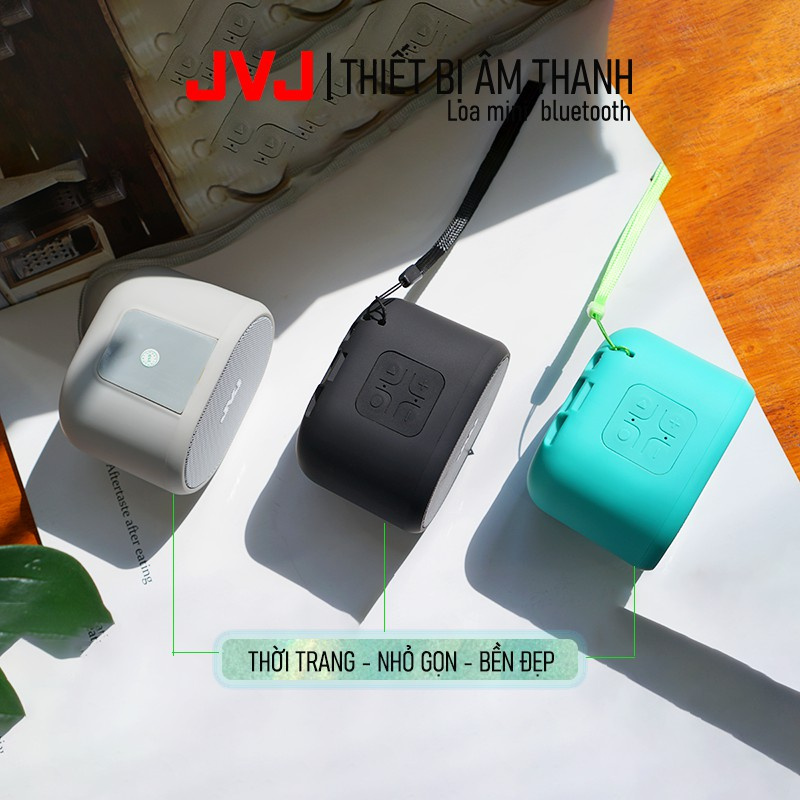 Loa Bluetooth mini JVJ - BT62, Loa nghe nhạc thiết kế nhỏ nhắn, kiểu dáng thể thao,  Âm thanh tuyệt đỉnh