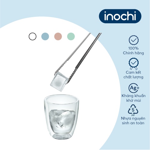 Khay đá vuông Inochi - Kari 12 viên màu Trắng ngọc/Xanh bạc hà/Xanh nhạt/Hồng nhạt