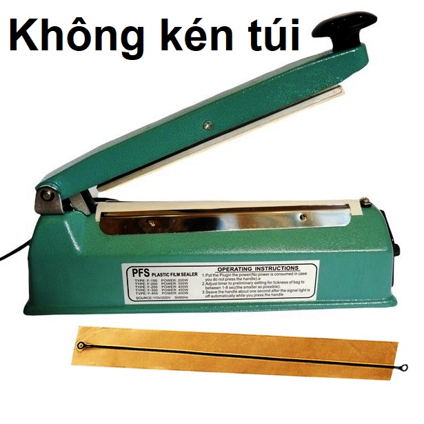 VỎ SẮT Máy hàn miệng túi dập tay - Hàn khỏe; hàn túi zip bạc, túi lọc trà, túi nilon - bền bỉ