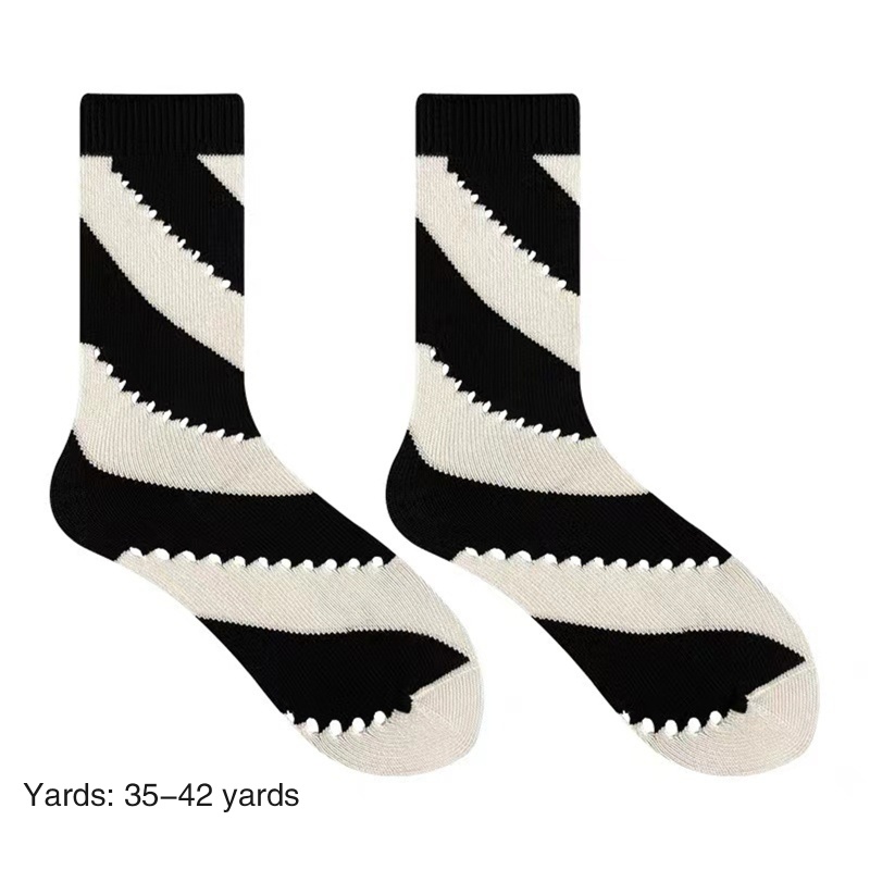 XIXI Vớ Cotton Họa Tiết Sọc Ngang Nhiều Màu Sắc Dành Cho Nữ