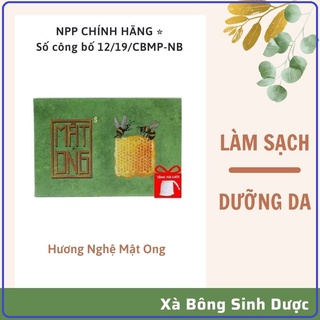 Xà phòng xà bông mật ong nghệ 100%🌸 làm sạch 🌸 sáng da 🌸 giảm thâm 🌸dạng sáp 100gr hàng chính hãng- tuancase75