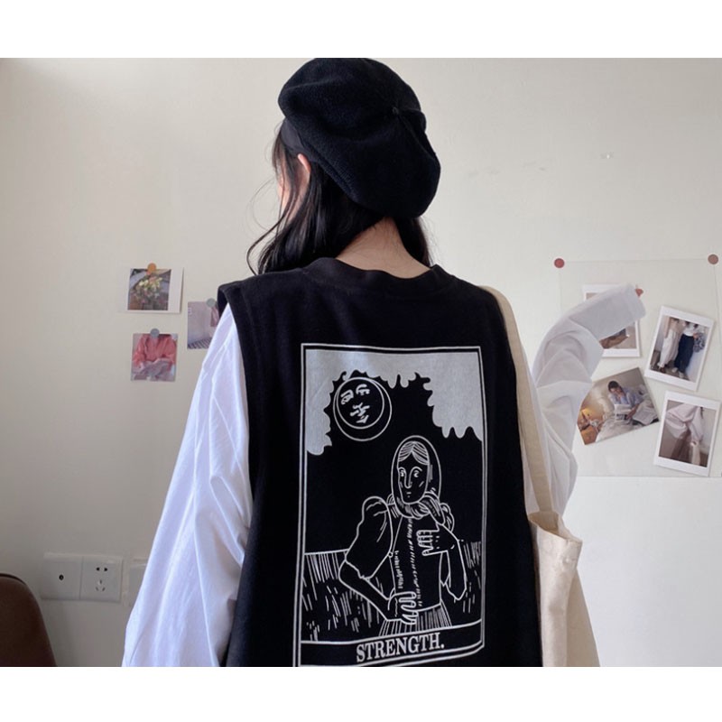 Set áo khoác ghi lê và áo dài tay thời trang năng động trẻ trung cho nữ | BigBuy360 - bigbuy360.vn