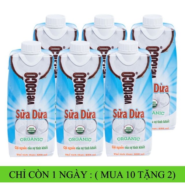 Sữa dừa Organic 500ml VietCoCo