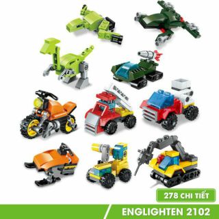 Combo 10 bộ lắp ráp mini - mô hình các loại xe