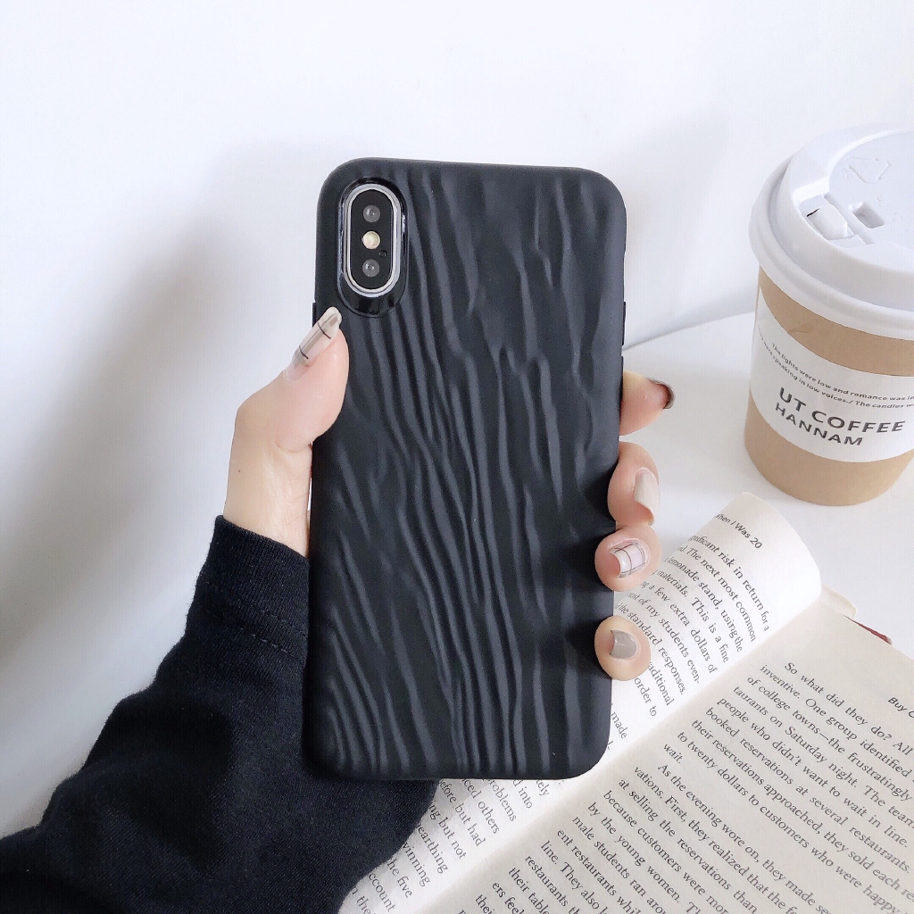 Ốp điện thoại silicone mềm vân cát lỏng màu trơn thời trang cho IPhone 11 11pro max XSmax X XR 6 7 8 6Plus 8plus | BigBuy360 - bigbuy360.vn