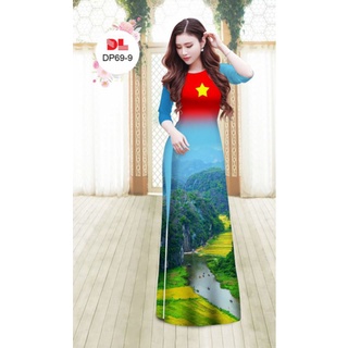 Vải Áo Dài Lá Cờ Việt Nam